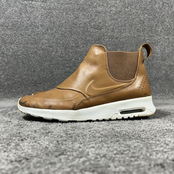 Nike Air Max Thea 859550-200 Women’s Sz 9 Ale Brown Leather Slip On Mid Boots - Picture 5 of 11